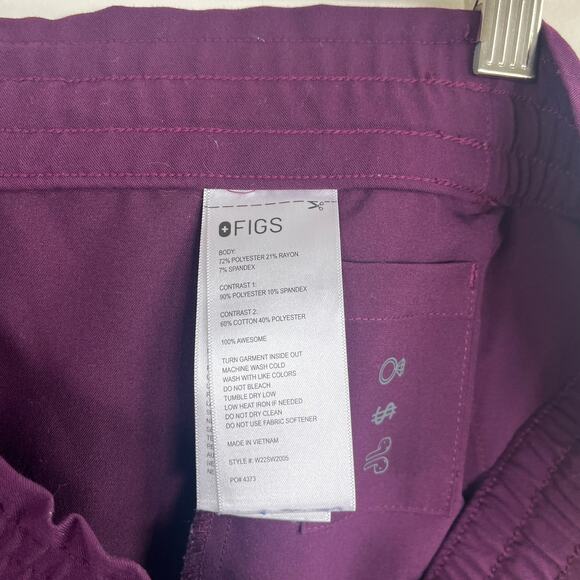 FIGS Lesage Jogger Scrub Pants Plum Purple Technical Collection Size Large - Picture 5 of 11